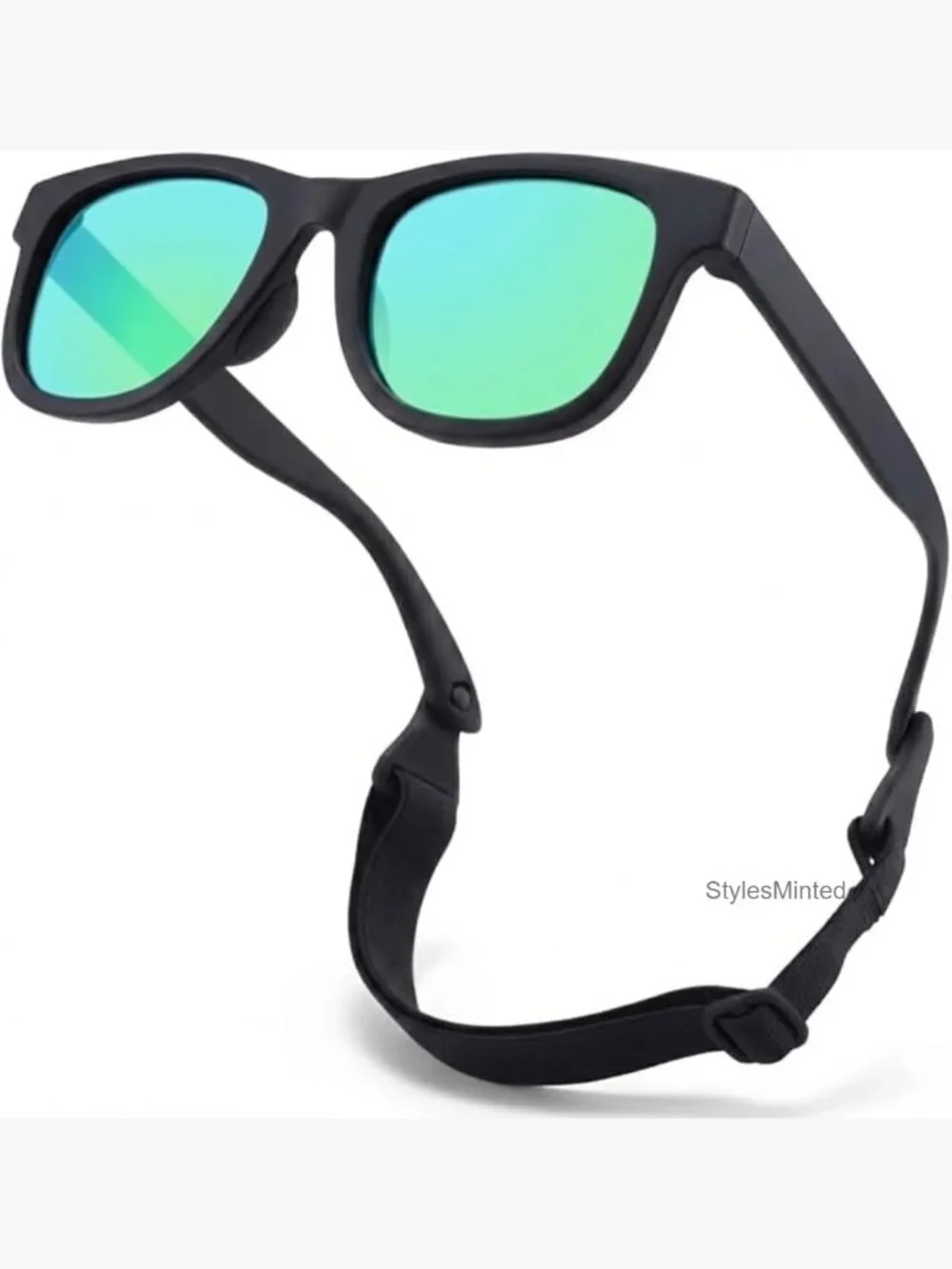Polarized Baby Sunglasses with Strap Unbreakable Infant 0-12 Months